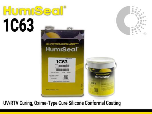 Humiseal 1C63 | UV/RTV Curing, Oxime-Type Cure Silicone Conformal Coating