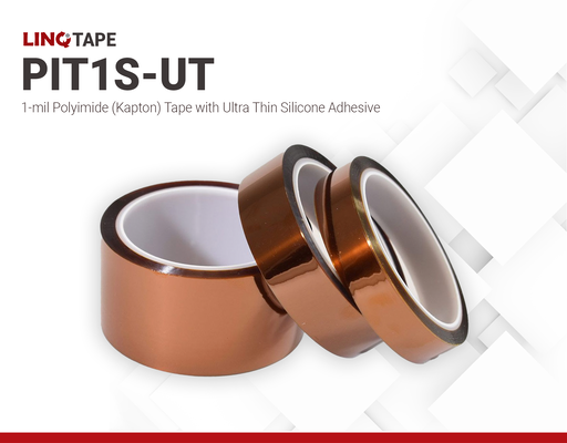 PIT1S-UT | 1-mil Polyimide (Kapton) Tape with 0.5mil Silicone Adhesive