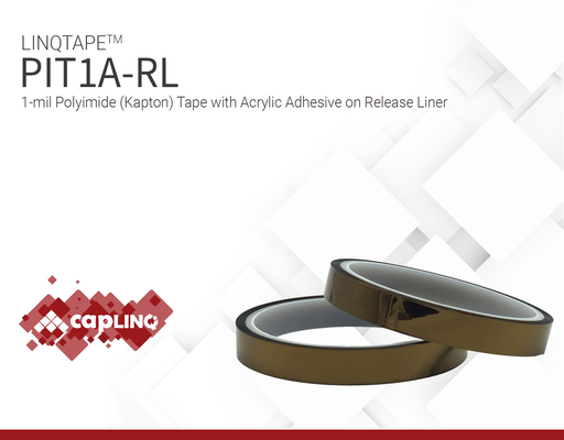 PIT1A-RL | 1-mil Polyimide (Kapton) Tape with Acrylic Adhesive on Release Liner