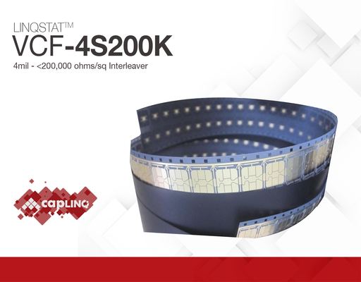 VCF-4S200K | LINQSTAT 4 mil - 200,000 Ω/sq Antistatic film